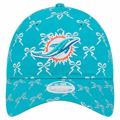 Miami Dolphins New Era Women's Ribbon 9TWENTY Adjustable Hat - Aqua Hats
