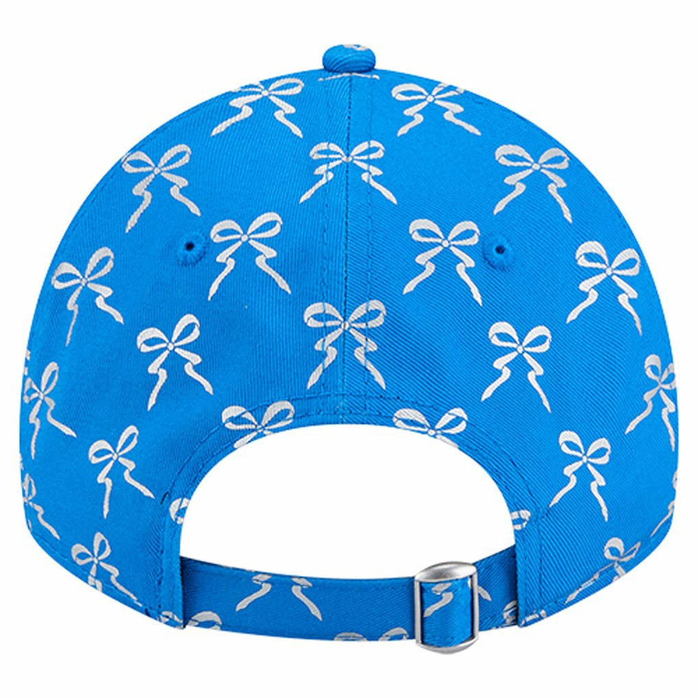Detroit Lions New Era Women's Ribbon 9TWENTY Adjustable Hat - Blue Hats