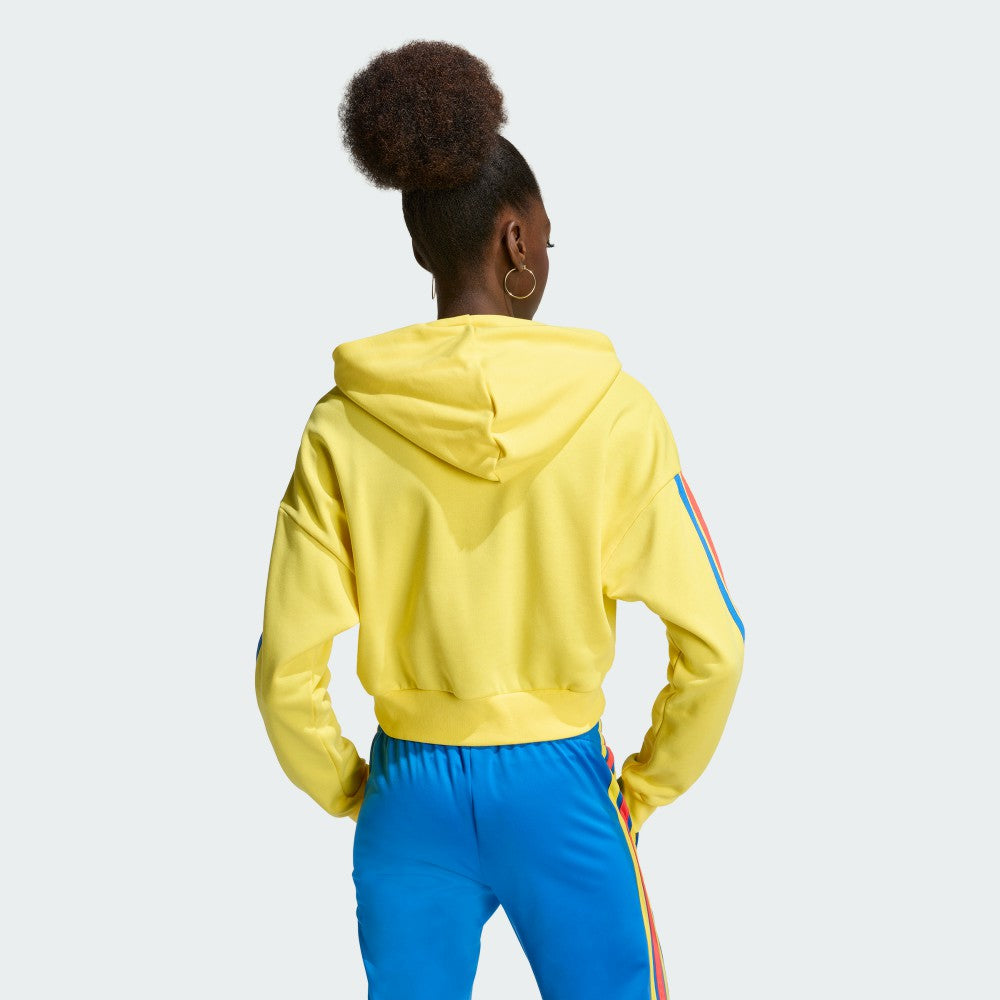 Colombia National Team Women's FIFA x World Cup Alphaskin Cropped Hoodie Yellow - Adidas outlet