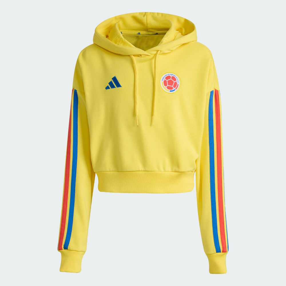 Colombia National Team Women's FIFA x World Cup Alphaskin Cropped Hoodie Yellow - Adidas outlet