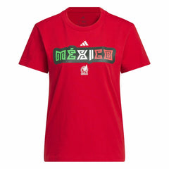 Mexico National Team Women's Jersey Hook T-Shirt Red - Adidas discount