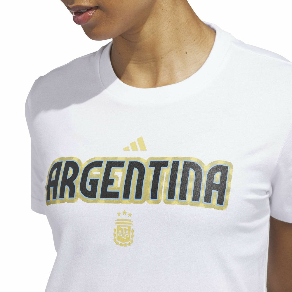 Argentina National Team Women's Jersey Hook T-Shirt White - Adidas cheap