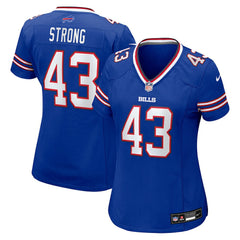 Dorian Strong Buffalo Bills Women's Team Game Jersey - Royal Jerseys
