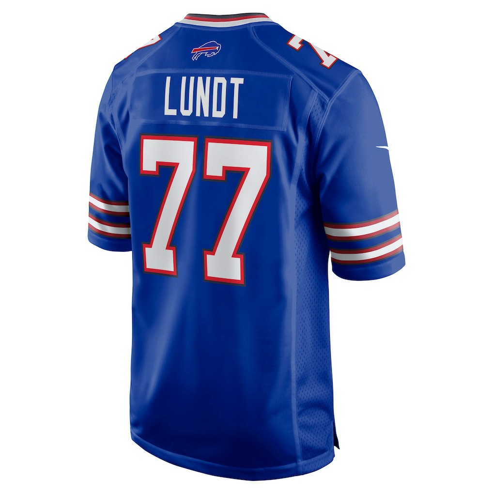 Chase Lundt Buffalo Bills Team Game Jersey - Royal Jerseys