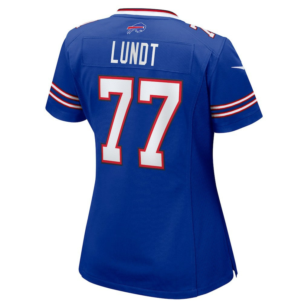 Chase Lundt Buffalo Bills Women's Team Game Jersey - Royal Jerseys