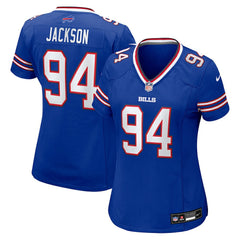 Landon Jackson Buffalo Bills Women's Team Game Jersey - Royal Jerseys