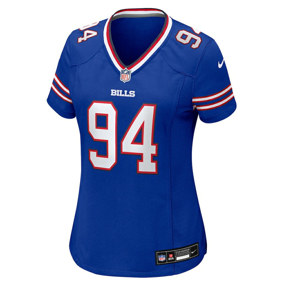 Landon Jackson Buffalo Bills Women's Team Game Jersey - Royal Jerseys