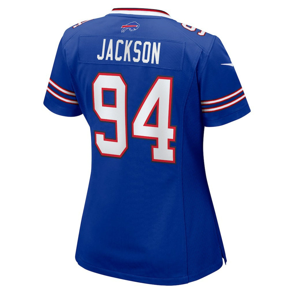 Landon Jackson Buffalo Bills Women's Team Game Jersey - Royal Jerseys