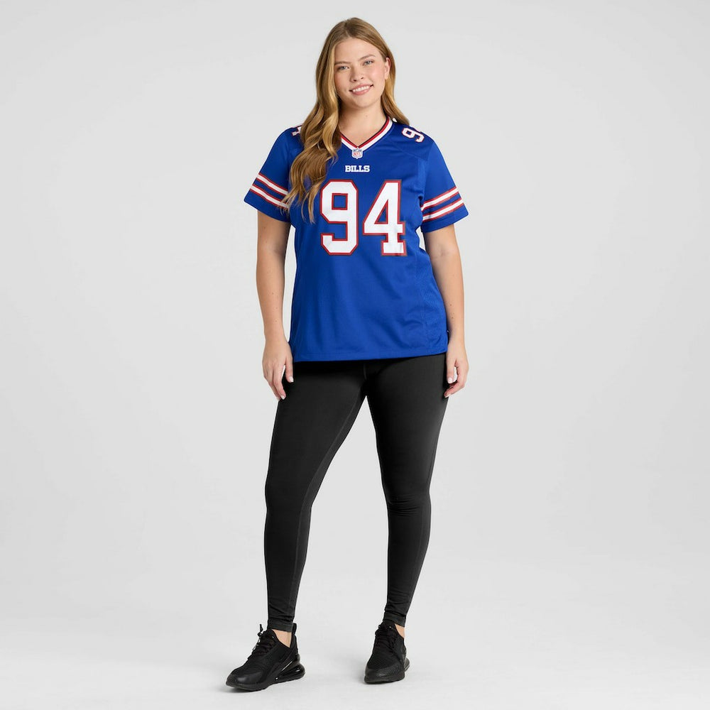Landon Jackson Buffalo Bills Women's Team Game Jersey - Royal Jerseys