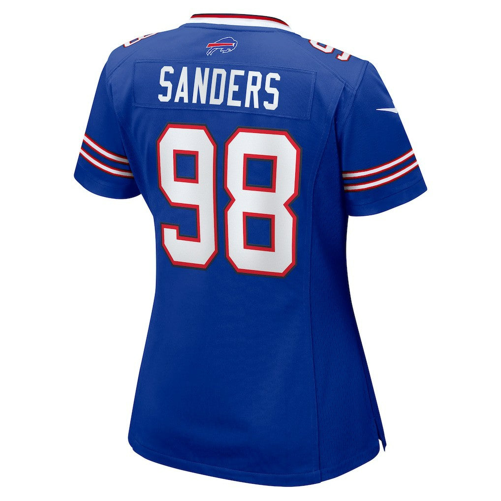 T.J. Sanders Buffalo Bills Women's Team Game Jersey - Royal Jerseys
