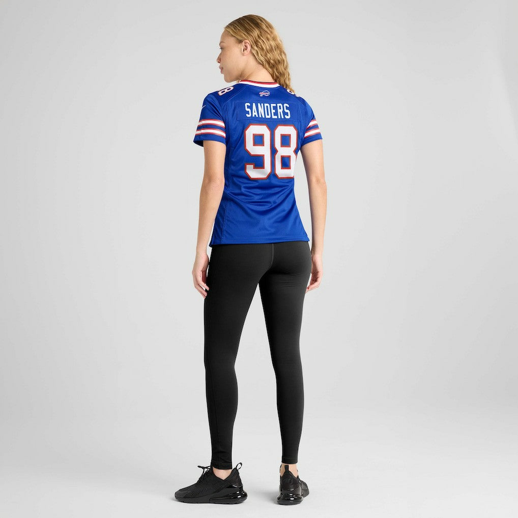 T.J. Sanders Buffalo Bills Women's Team Game Jersey - Royal Jerseys