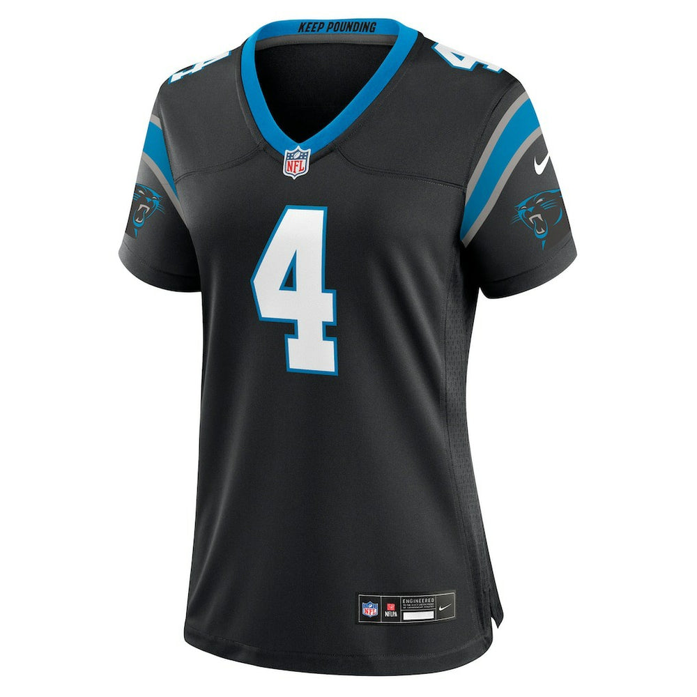 Tetairoa McMillan Carolina Panthers Women's Team Game Jersey - Black Jerseys
