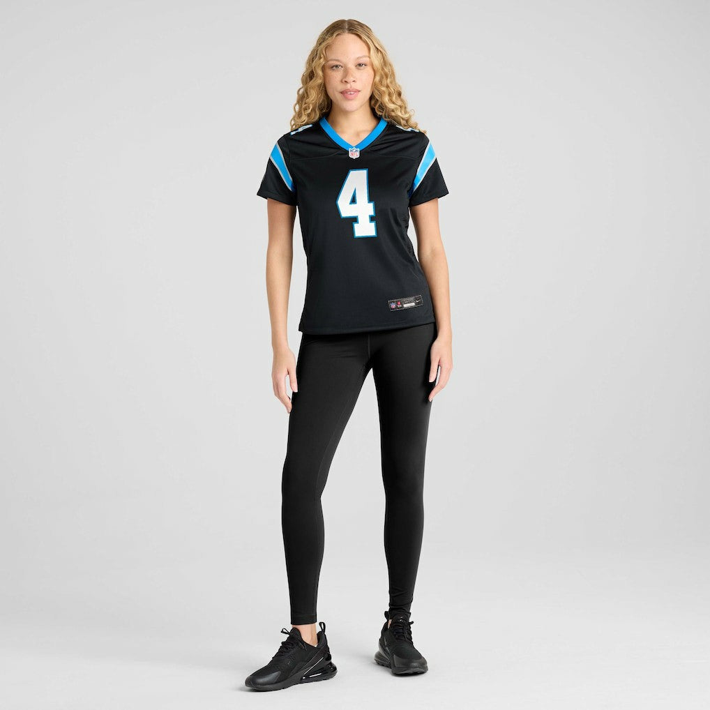 Tetairoa McMillan Carolina Panthers Women's Team Game Jersey - Black Jerseys