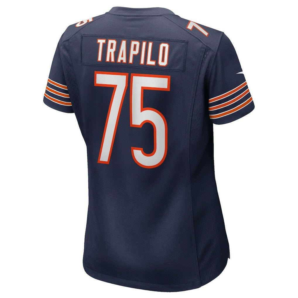 Ozzy Trapilo Chicago Bears Women's Team Game Jersey - Navy Jerseys