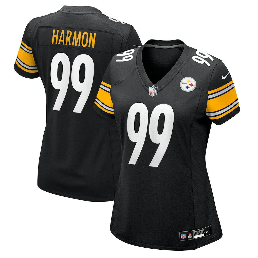 Derrick Harmon Pittsburgh Steelers Women's Team Game Jersey - Black Jerseys