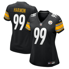 Derrick Harmon Pittsburgh Steelers Women's Team Game Jersey - Black Jerseys