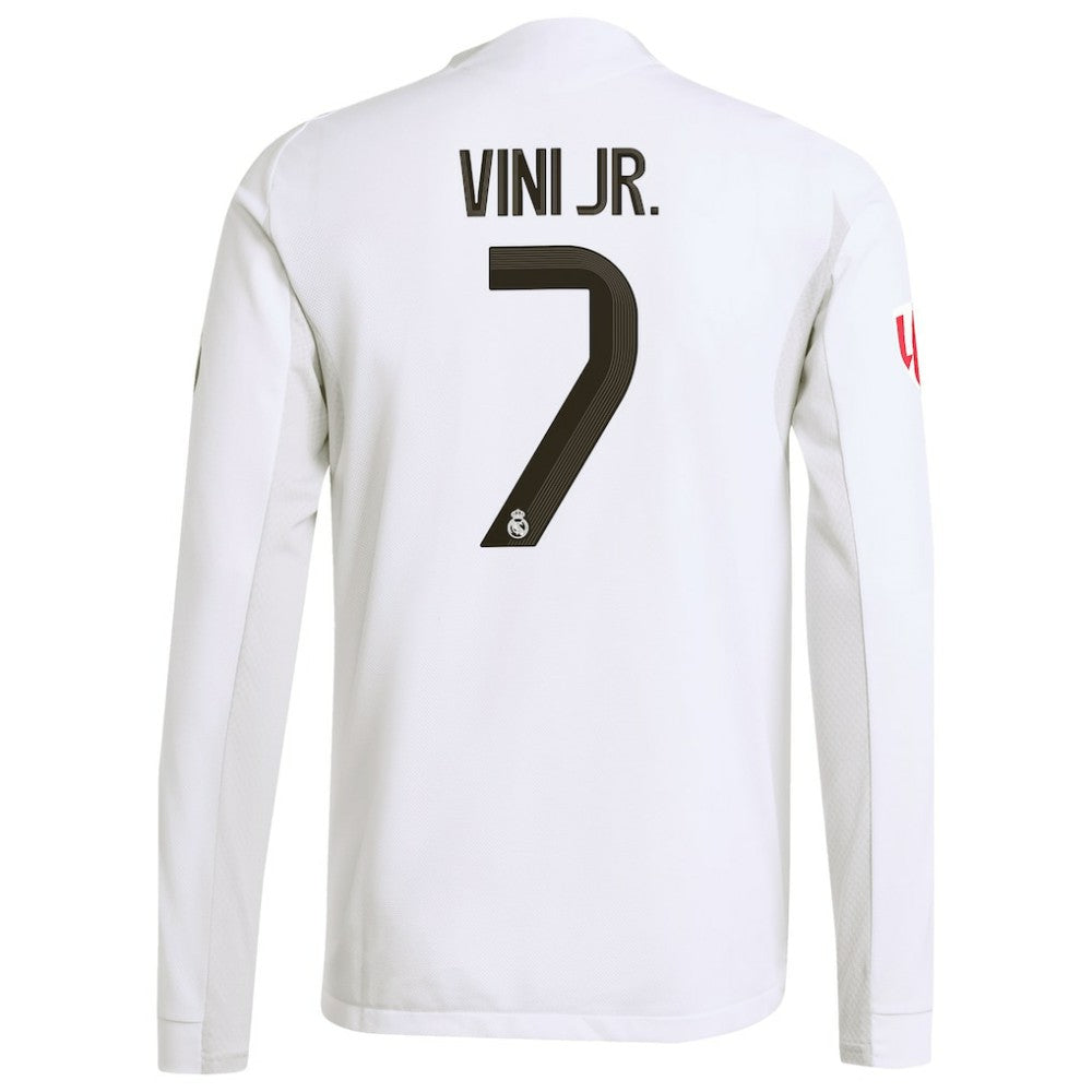 Vini Jr. Real Madrid 2025/26 Home Long Sleeve Jersey White - Adidas outlet
