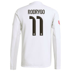 Rodrygo Real Madrid 2025/26 Home Long Sleeve Jersey White - Adidas sale