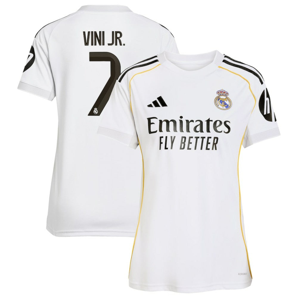 Vini Jr. Real Madrid Women's 2025/26 Home Replica Jersey White - Adidas on sale