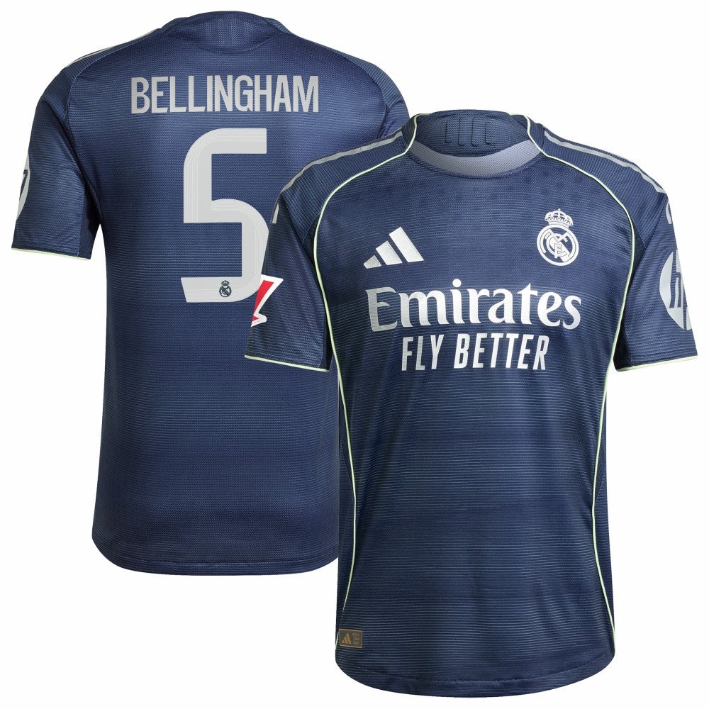Jude Bellingham Real Madrid 2025/26 Away Player Jersey Blue - Adidas outlet