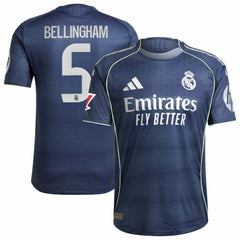 Jude Bellingham Real Madrid 2025/26 Away Player Jersey Blue - Adidas outlet