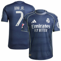 Vini Jr. Real Madrid 2025/26 Away Player Jersey Blue - Adidas discount