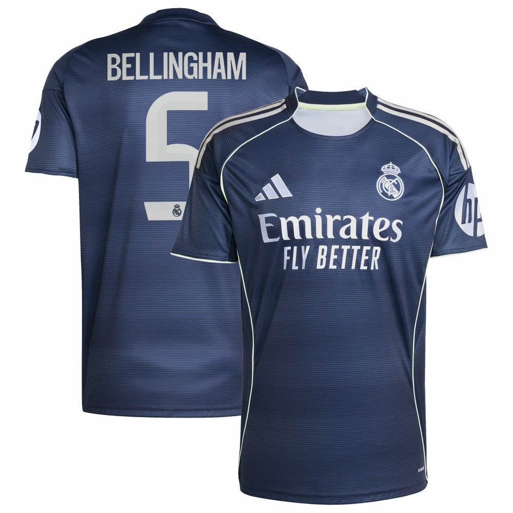 Jude Bellingham Real Madrid 2025/26 Away Replica Player Jersey Blue - Adidas outlet