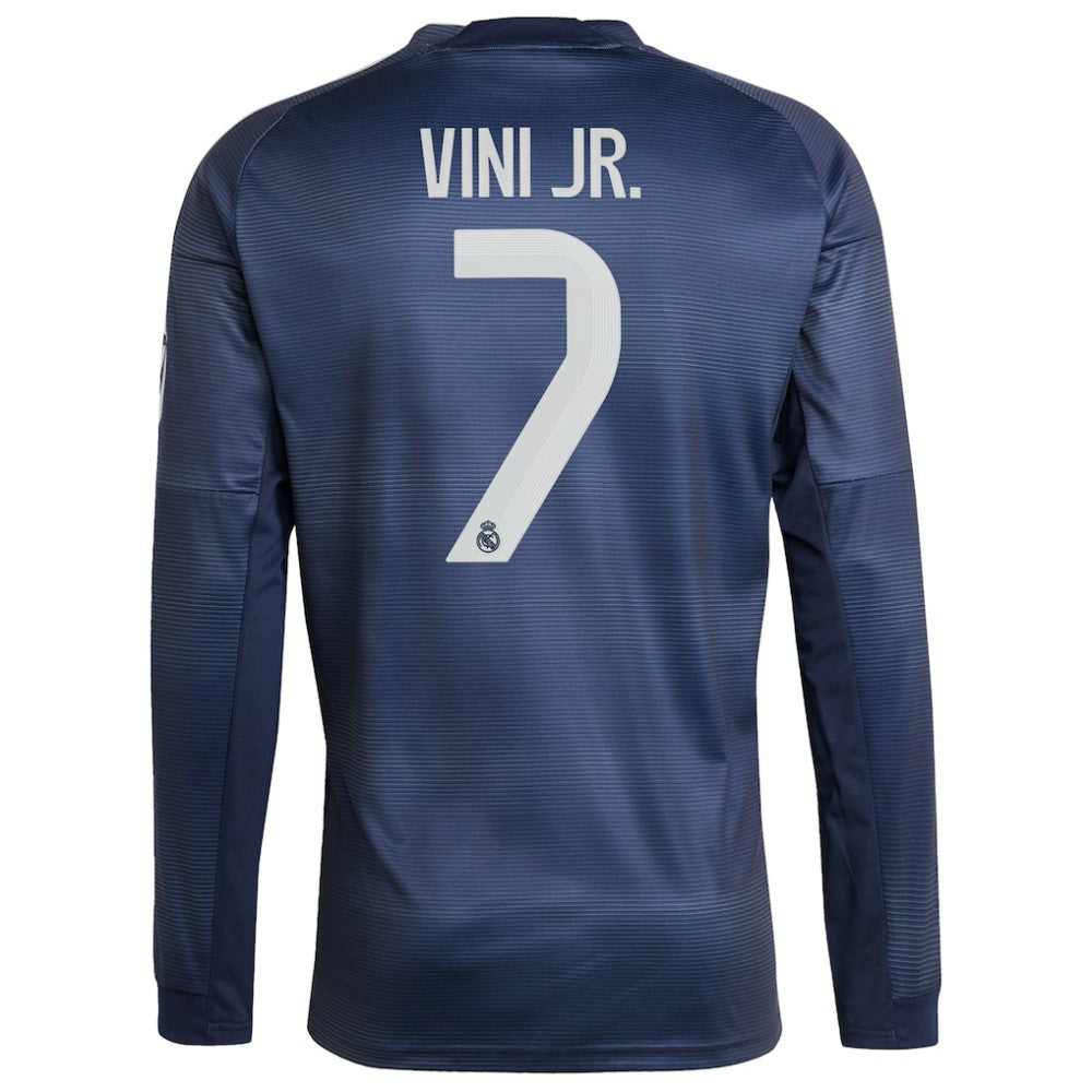 Vini Jr. Real Madrid 2025/26 Home Long Sleeve Replica Player Jersey Blue - Adidas for sale
