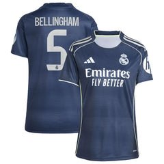 Jude Bellingham Real Madrid Women's 2025/26 Away Replica Player Jersey Blue - Adidas outlet
