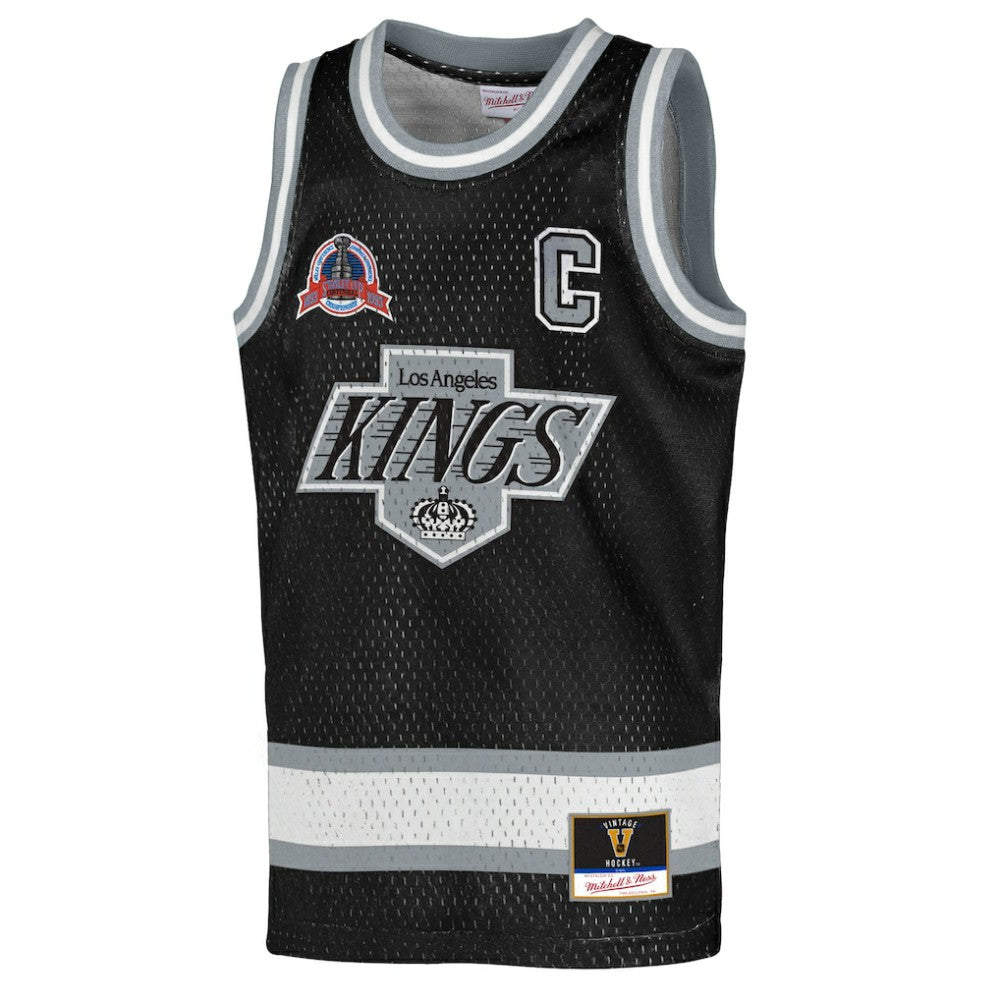 Wayne Gretzky Los Angeles Kings Mitchell & Ness Youth Maxxed Out Fashion Basketball Jersey - Black | US 203133397