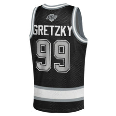 Wayne Gretzky Los Angeles Kings Mitchell & Ness Youth Maxxed Out Fashion Basketball Jersey - Black | US 203133397