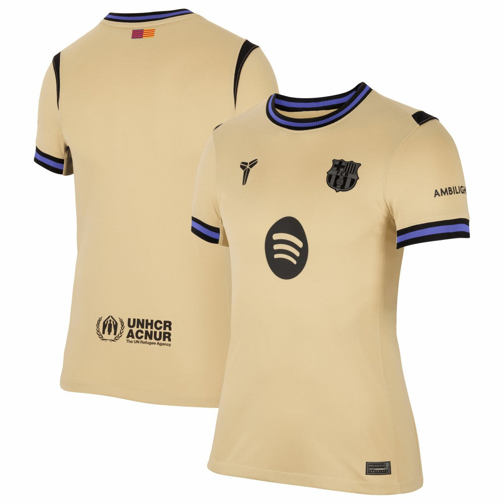 Barcelona Women's 2025/26 Away Stadium Replica Jersey Gold - Nike for sale