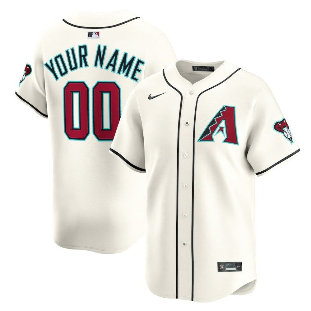Arizona Diamondbacks Nike Youth Home Custom Limited Jersey - White Jerseys