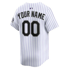 Colorado Rockies Nike Youth Home Custom Limited Jersey - White Jerseys