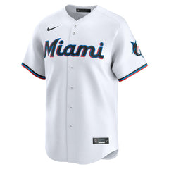 Miami Marlins Nike Youth Home Custom Limited Jersey - White Jerseys