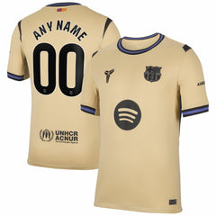 Barcelona 2025/26 Away Stadium Replica Custom Jersey Gold - Nike outlet