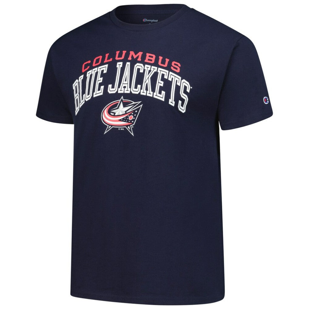 Columbus Blue Jackets Champion Primary Logo T-Shirt - Navy | US 203133700