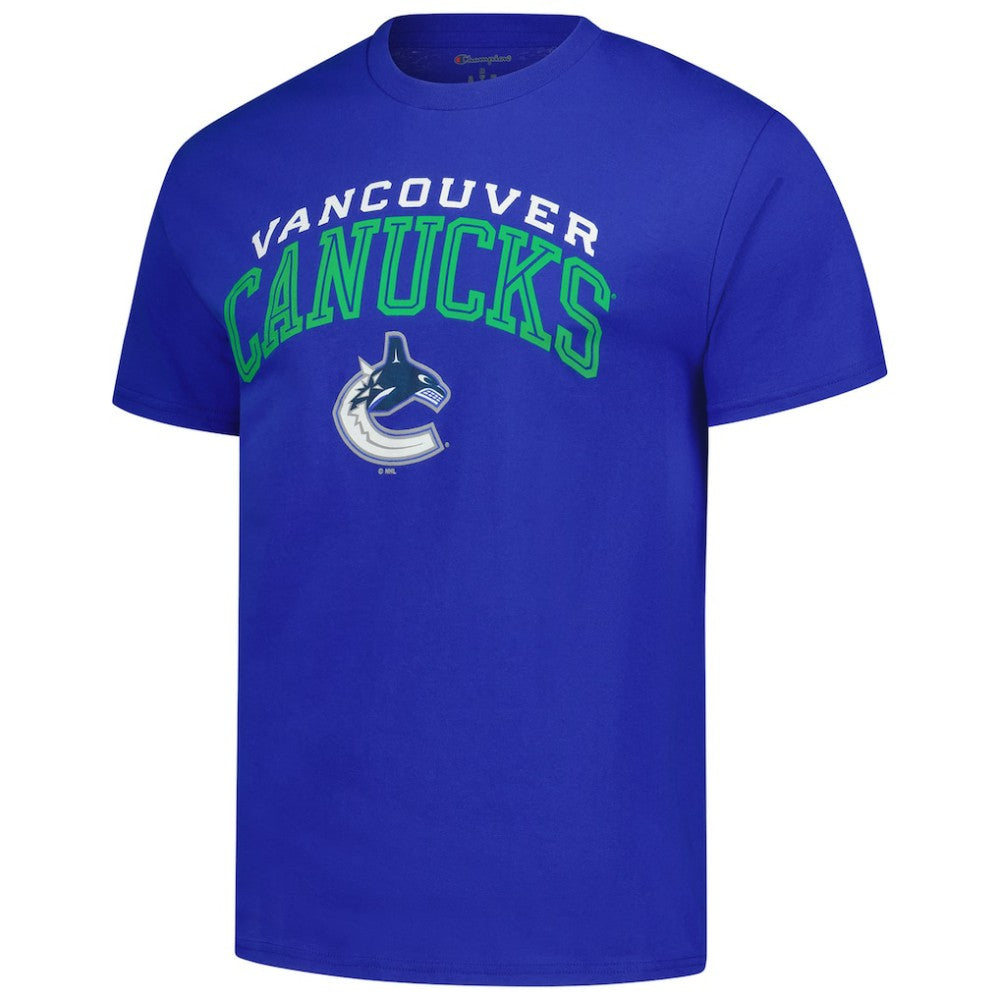 Vancouver Canucks Champion Primary Logo T-Shirt - Royal | US 203133711