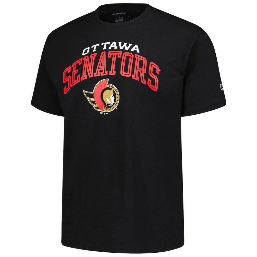 Ottawa Senators Champion Primary Logo T-Shirt - Black | US 203133712