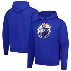 Edmonton Oilers Champion Primary Logo 1-Hit Pullover Hoodie - Royal | US 203133714