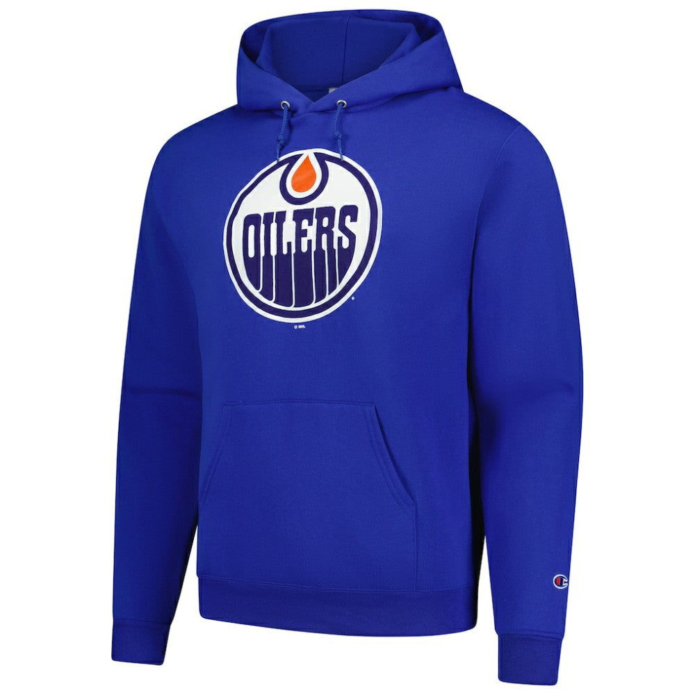 Edmonton Oilers Champion Primary Logo 1-Hit Pullover Hoodie - Royal | US 203133714