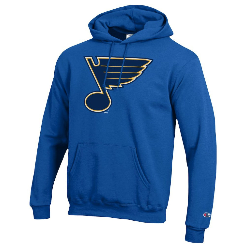 St. Louis Blues Champion Primary Logo 1-Hit Pullover Hoodie - Blue | US 203133733