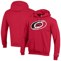Carolina Hurricanes Champion Primary Logo 1-Hit Pullover Hoodie - Red | US 203133734