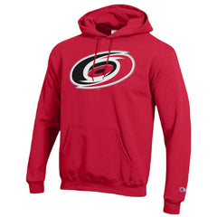Carolina Hurricanes Champion Primary Logo 1-Hit Pullover Hoodie - Red | US 203133734