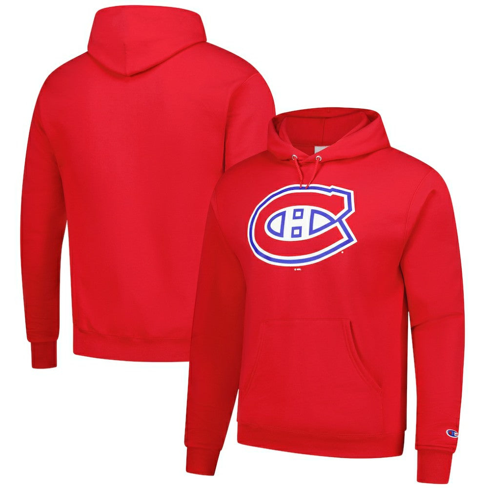 Montreal Canadiens Champion Primary Logo 1-Hit Pullover Hoodie - Red | US 203133742