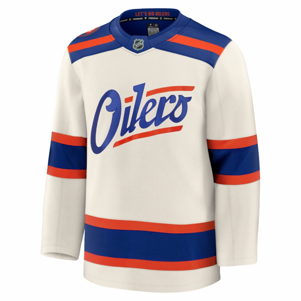 Edmonton Oilers Fanatics Alternate Premium Jersey - Light Beige | US 203133877