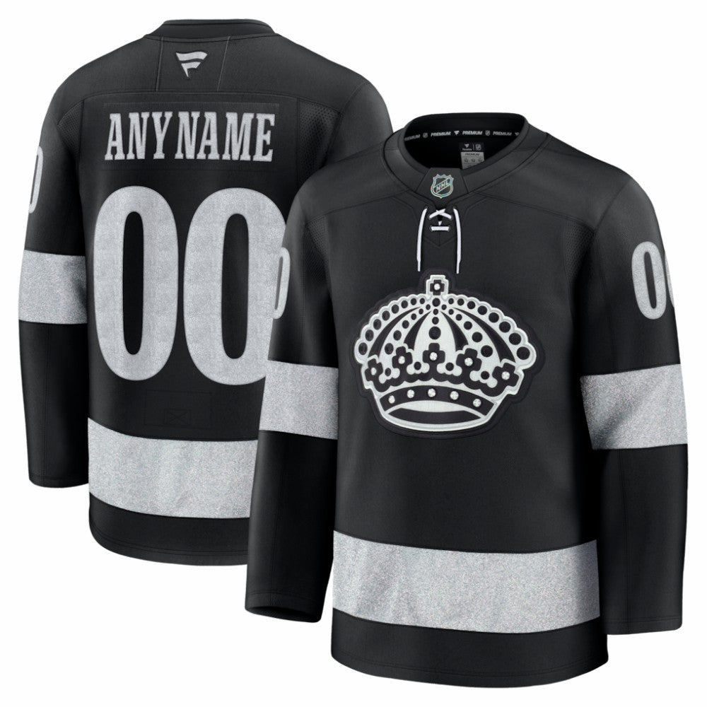 Los Angeles Kings Fanatics Alternate Premium Custom Jersey - Black | US 203133893