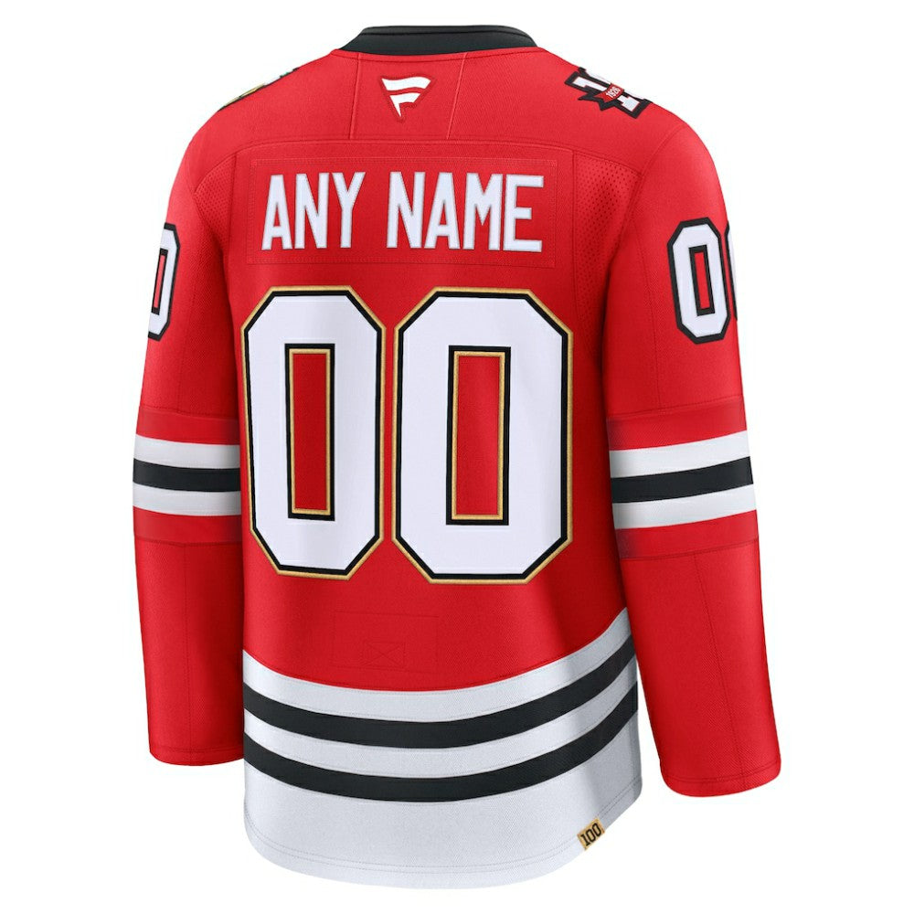 Chicago Blackhawks Fanatics Centennial Premium Custom Jersey - Red | US 203133903