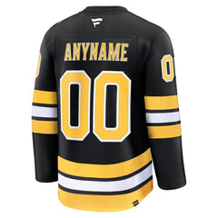 Boston Bruins Fanatics Home Premium Custom Jersey - Black | US 203133907