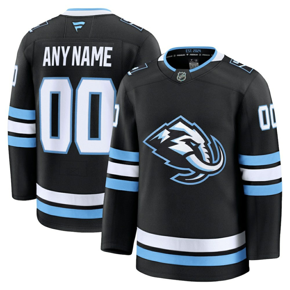 Utah Mammoth Fanatics Home Premium Custom Jersey - Black | US 203133910